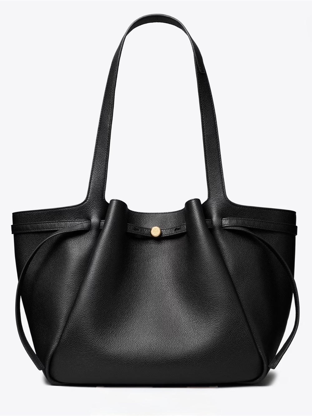 Tory Burch Black Romy Pebble Tote Bag